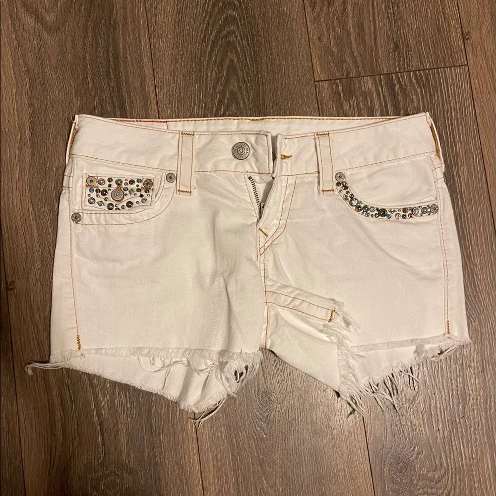 True religion Keira shorts embellished